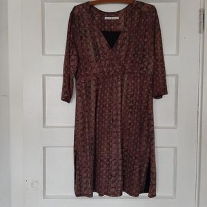 Peruvian Connection Pima Medallion Print Dress Size Large